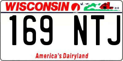 WI license plate 169NTJ