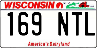 WI license plate 169NTL