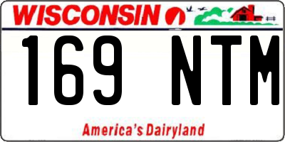 WI license plate 169NTM