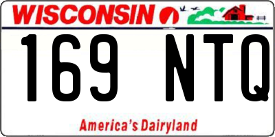 WI license plate 169NTQ