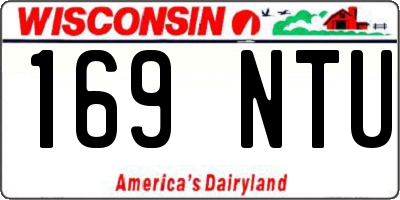 WI license plate 169NTU