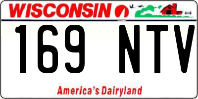WI license plate 169NTV