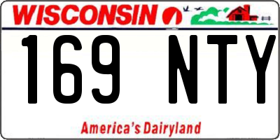 WI license plate 169NTY