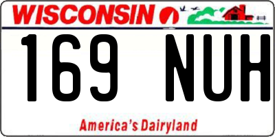 WI license plate 169NUH