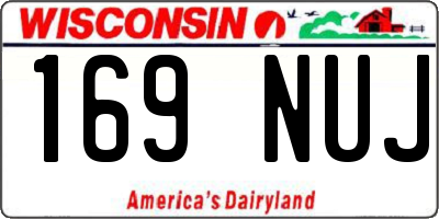 WI license plate 169NUJ