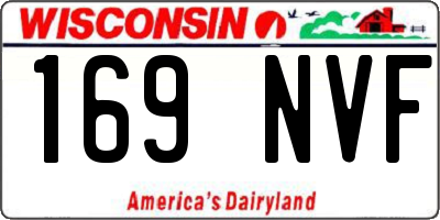 WI license plate 169NVF
