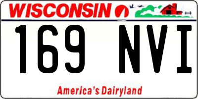 WI license plate 169NVI