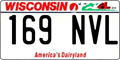 WI license plate 169NVL