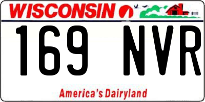 WI license plate 169NVR
