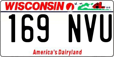 WI license plate 169NVU