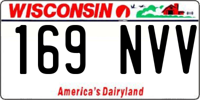 WI license plate 169NVV