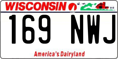 WI license plate 169NWJ