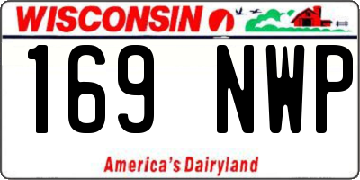 WI license plate 169NWP