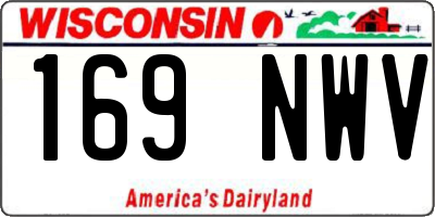 WI license plate 169NWV