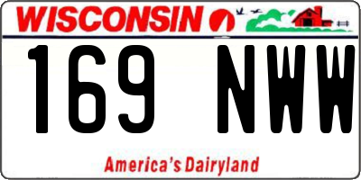 WI license plate 169NWW