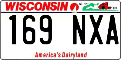 WI license plate 169NXA