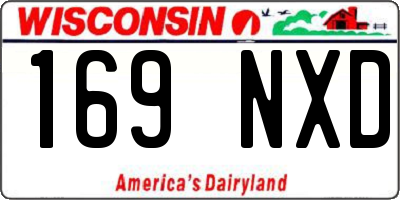 WI license plate 169NXD