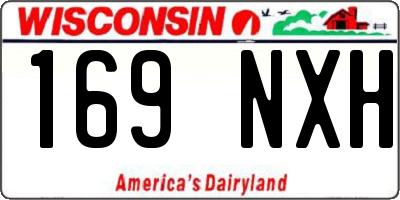 WI license plate 169NXH