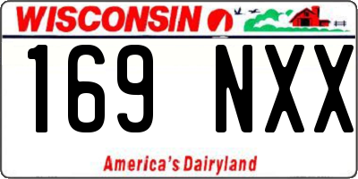 WI license plate 169NXX