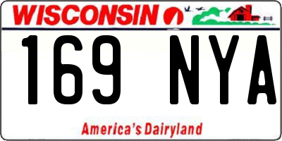 WI license plate 169NYA