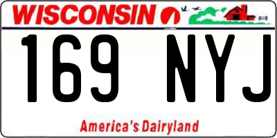 WI license plate 169NYJ