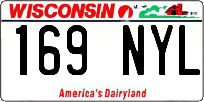 WI license plate 169NYL