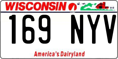 WI license plate 169NYV
