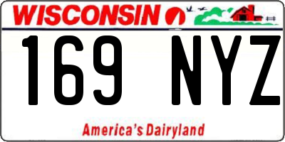 WI license plate 169NYZ