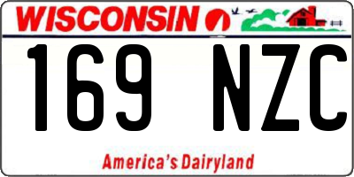 WI license plate 169NZC