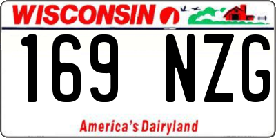 WI license plate 169NZG