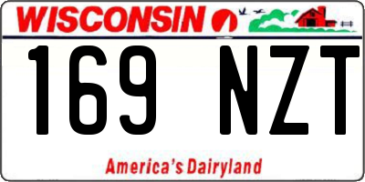 WI license plate 169NZT