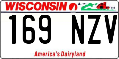 WI license plate 169NZV