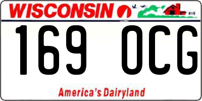 WI license plate 169OCG