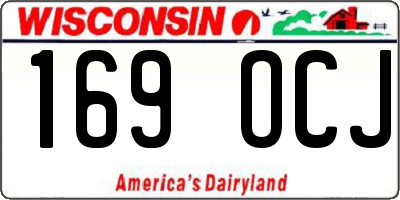 WI license plate 169OCJ
