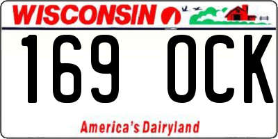 WI license plate 169OCK
