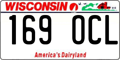 WI license plate 169OCL