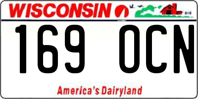 WI license plate 169OCN