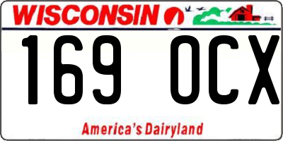 WI license plate 169OCX