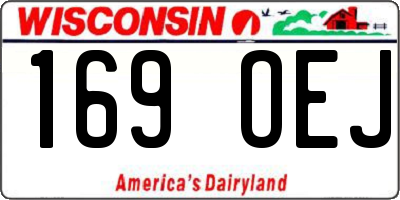 WI license plate 169OEJ
