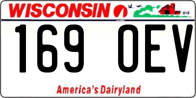 WI license plate 169OEV