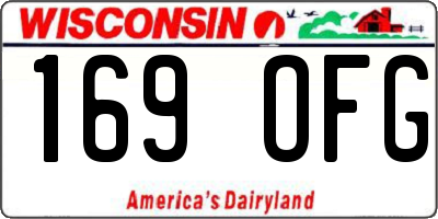 WI license plate 169OFG