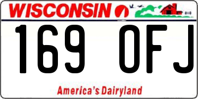 WI license plate 169OFJ