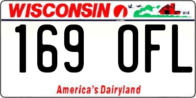 WI license plate 169OFL