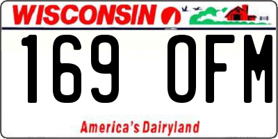 WI license plate 169OFM