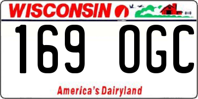 WI license plate 169OGC