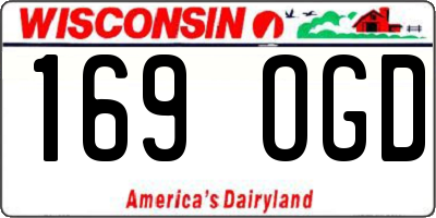 WI license plate 169OGD
