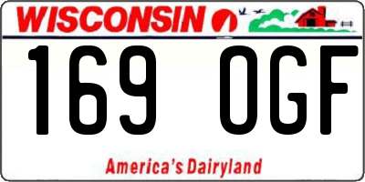 WI license plate 169OGF