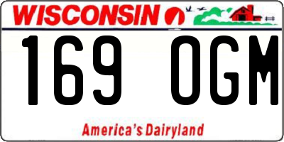 WI license plate 169OGM