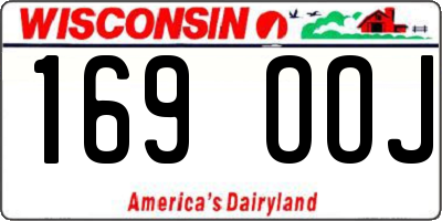 WI license plate 169OOJ