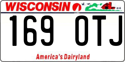 WI license plate 169OTJ